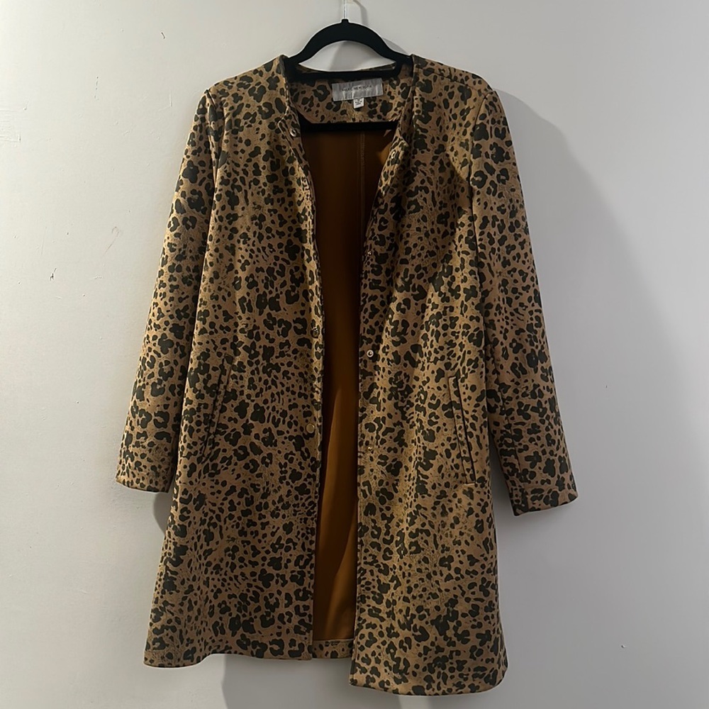 Marc New York leopard print coat size medium - Picture 3 of 10